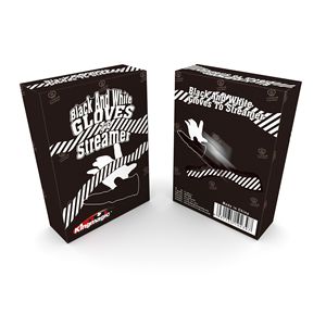 Guantes blancos y negros se transforman en bufandas de seda. Kingmagic, fabricante de accesorios de magia para escenarios, venta al por mayor, talento para fiestas y festivales - Product Image 5
