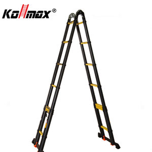 Échelle télescopique pliable en aluminium de haute qualité, 12,5 pieds, sûre et durable - Product Image 5