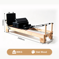 YA ZU Fitness Reformer de Pilates Commercial Portable pour Studio de Yoga et d'Exercice avec Demi-Tourneuse