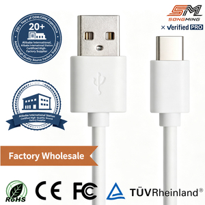 <span class=keywords><strong>สาย</strong></span>ชาร์จ OEM ทองแดงแท้ 0.5 ม. PVC <span class=keywords><strong>USB</strong></span> เป็น Type-C รองรับการชาร์จ 1A 1.5A 2A สำหรับอุปกรณ์อิเล็กทรอนิกส์ ขายส่ง - Product Image 1