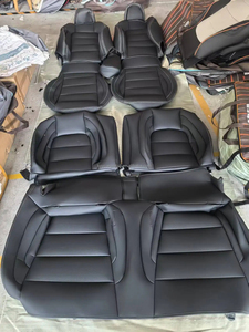 Fundas de Asiento de Coche de PU Azul, Impermeables y Transpirables, Juego Completo de 5 Plazas, Personalizadas, Venta al Por Mayor de Fábrica 2025 - Product Image 4