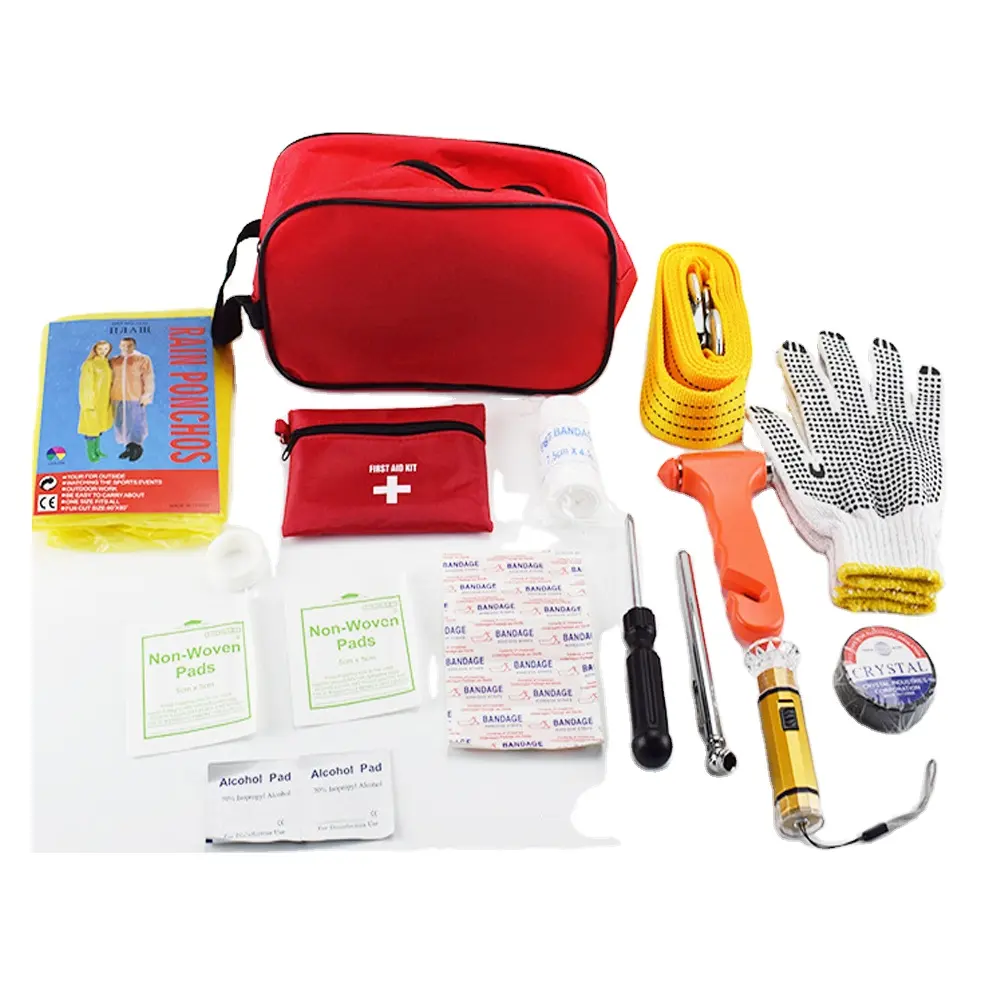 Kit di emergenza per auto Kit di assistenza per auto Kit di assistenza stradale con compressore d'aria digitale