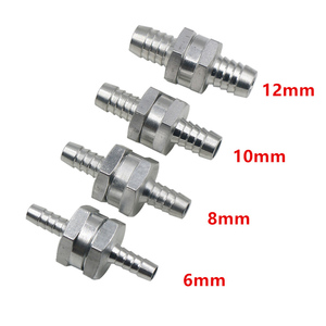 Clapet anti-retour unidirectionnel pour carburant, commande axiale, 6 mm-12 mm, essence, diesel, huile, chrome, voiture, auto, soupapes d'admission, aluminium - Product Image 2