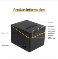 Printer Thermal 80E 80mm Printer POS Thermal Langsung Kecepatan Tinggi dengan Port USB LAN Kompatibel Windows/Mac untuk Penggunaan Dapur