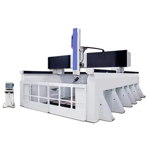 Large gantry size moved 5 axis cnc router 3d mould boats foam wood industrial making cnc working