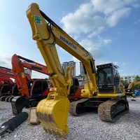 Excavatrice sur chenilles Komatsu PC160 d'occasion du Japon, performance stable, équipement lourd pour les travaux d'excavation de fondations
