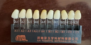 Denti dentali inferiori denti anteriori resina sintetica denti due strati resina acrilica denti - Product Image 5