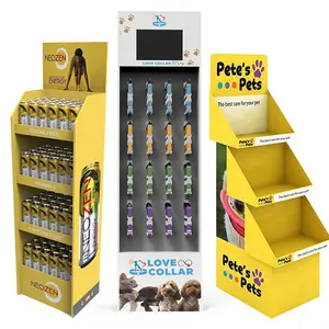Bevis Customizable Pegboard FSDU Display Stand Cardboard Display Rack For Retail Store Supermarket Display Shelf