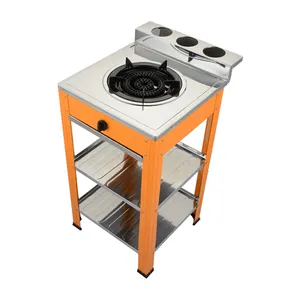 Appareils de cuisine extérieur portable en acier inoxydable cuisinière à gaz combiné cuisinière à gaz à brûleur unique table de cuisson à gaz