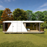 Maison capsule de luxe moderne B7, facilement assemblable, structure en acier, bureau extérieur, pièce préfabriquée, intérieur personnalisable