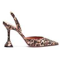 Nouveautés : Escarpins sexy à bout pointu et bride arrière, style léopard, collection printemps