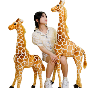 Xuyên biên giới mô phỏng con hươu cao cổ Búp Bê sở thú linh vật đồ chơi sang trọng FAWN gấu loại PP bông điền giảm căng thẳng chức năng bán buôn - Product Image 1