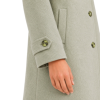 Manteau d'hiver pour homme Cabellian, épais, ample, long, en laine, avec fermeture à un bouton, doublure en viscose