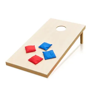 Tavole di cornhole in legno da gioco professionale per famiglie con sacchetto di fagioli