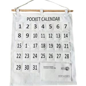 Productos de Moda, Novedades, Lona de Algodón Personalizada, Pancarta Colgante de Pared, Bolsa de Almacenamiento Colgante de Pared con Diseño Floral para Niños - Product Image 1