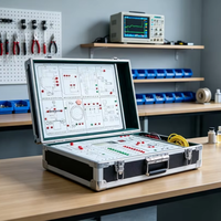 Kit de Entrenamiento Didáctico Portátil de Automatización Avanzada con PLC, Controlador Lógico Programable, Caja de Experimentos Metálica