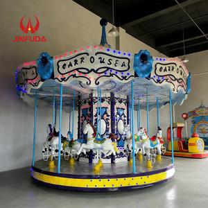 Manège de carnaval moderne chinois, mini-carrousel à 24 places en forme de cerf, à vendre - Product Image 4