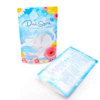 Pochette à fermeture éclair personnalisée en plastique refermable pour l'emballage de lessive liquide