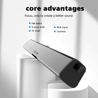 Barre de son 20W 8 pouces 2.0 canaux avec connexion sans fil pour téléviseur et système home cinéma, en ABS, vente en gros