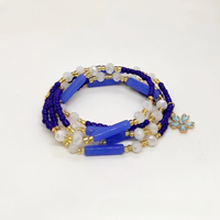 Vente chaude bohème taille perle ventre chaîne mode été plage coloré cristal perles pendentif taille chaîne pour femmes filles