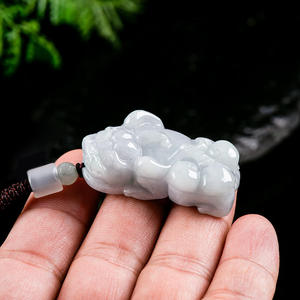 Pendentif en jade naturel de Birmanie Pixiu, bijoux pour femmes, besties mythiques, style chinois, cadeau avec certificat d'évaluation PX45 - Product Image 3