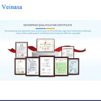 Veinasa XS-FSXY1 Anemómetro Digital de Alta Precisión con Salida RS485 Modbus, Registrador de Datos, Indicador de Viento para Grúas Torre, Velocidad del Viento 0-70m/s, IP66