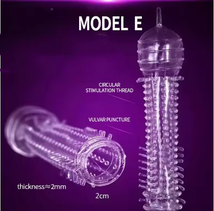 Wiederverwendbares klares Silikon-Kondom für Männer 20 cm, Sexspielzeug-Kondome für den Mann - Product Image 6