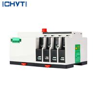 Commutateur de transfert automatique triphasé sur rail DIN 63A 100A 125A ATS, commutateur de transfert automatique, commutateur de commutation automatique ATS