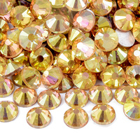 Cristales de Cristal Planos SS6 OLeeya, Piedras de Cristal Planas con Brillo, Sin Fijación en Caliente, para Creaciones DIY