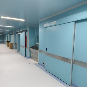 <span class=keywords><strong>Porte</strong></span> <span class=keywords><strong>coulissante</strong></span> automatique pour salle d'opération médicale avec isolation thermique, design moderne, construction en acier - Product Image 2