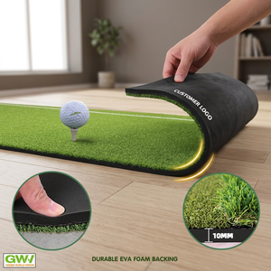 5'x4' Outdoor/Indoor <b>Golf</b> Hitting Mats Artificial Turf Made in Vietnam for Backyard/Driving Range/Simulators for Practice - Product Image 1