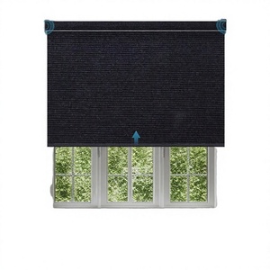 Stores enrouleurs motorisés électriques intelligents de luxe 100 % polyester, protection UV, écologiques, intégrés, modernes, pour cuisine et salle de bain - Product Image 3