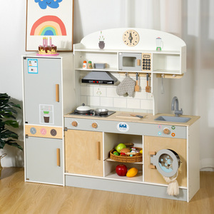 Giocattoli da <span class=keywords><strong>cucina</strong></span> <span class=keywords><strong>in</strong></span> <span class=keywords><strong>legno</strong></span> per bambini di alta qualità set da <span class=keywords><strong>cucina</strong></span> con frigorifero <span class=keywords><strong>in</strong></span> <span class=keywords><strong>legno</strong></span> di grandi dimensioni set di giocattoli per l'educazione della prima infanzia - Product Image 5