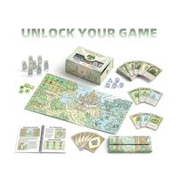 Jeu de société de table pour jeu de rôle festif, Guide de mission pour événement, Cartes à jouer de jeu de rôle fantastique collaboratif pour rassemblement d'amis et défi d'équipe