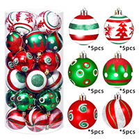 Lot de Boules de Noël Dorées en Plastique pour Décorations de Fête et d'Arbre de Noël, en Boîte Cadeau – Vente en Gros