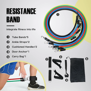 Haute Qualité Maison En Gros Multifonction Fitness Ensemble de Bandes de Résistance - Product Image 6