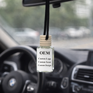 Diffuseur de <span class=keywords><strong>parfum</strong></span> pour voiture à suspendre, flacon en verre 10 ml avec bouchon en bois, haute qualité, best-seller - Product Image 2