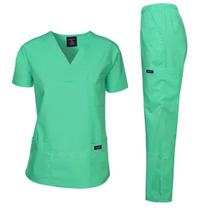 Set di infermiere all'ingrosso uniformi infermieristiche ospedaliere Scrubs uniformi mediche de enfermera para Hospital