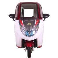 Véhicule électrique domestique à trois roues, type hatchback, propulsion arrière (RWD) R15, avec batterie au lithium, sièges en cuir et 3 places