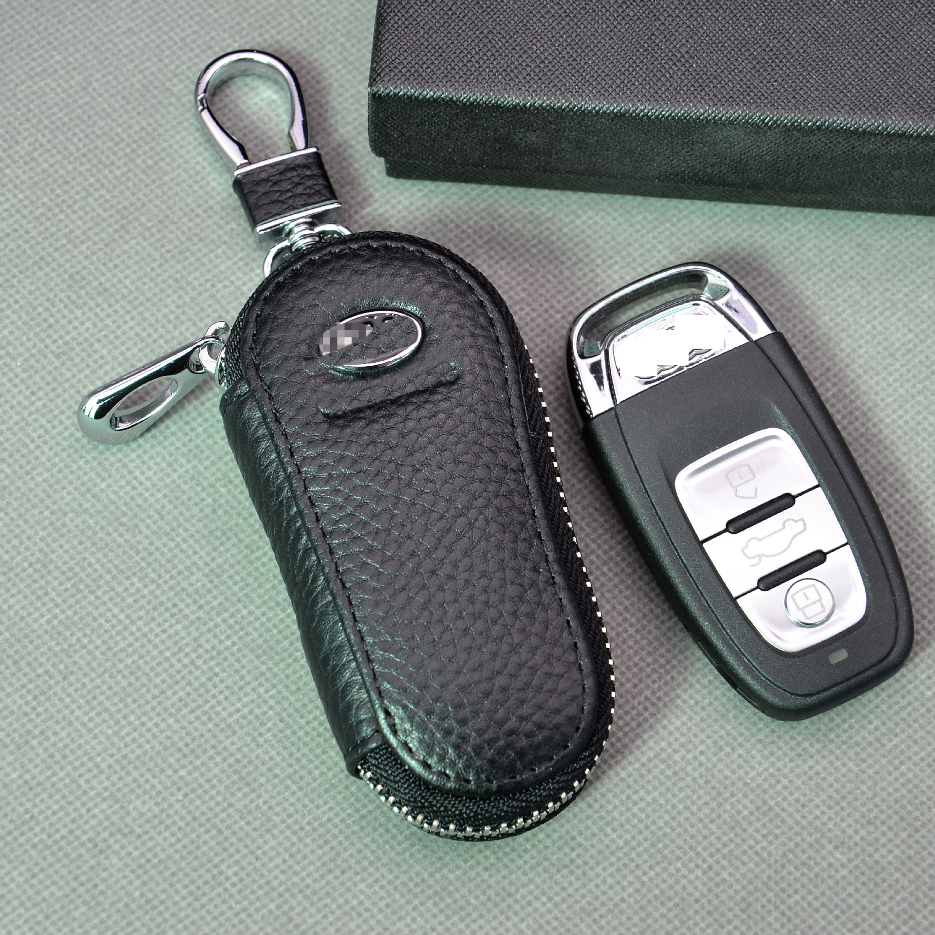 Unisex Multiple Genuine Leather Alloy Car Key Bags - Dong Guan Hai Wei Leather Product Company Ltd.