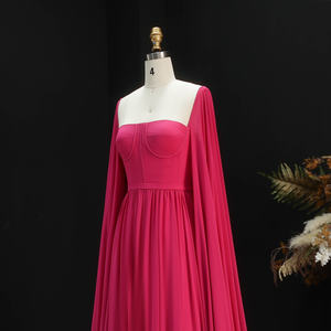 Sharon Said SF076 Elegante Abito da Sera Giallo Limone Stile Dubai <span class=keywords><strong>con</strong></span> Maniche a Mantella, Abito da Sposa per Donna, <span class=keywords><strong>Vestito</strong></span> da Cerimonia, Non Disponibile - Product Image 6