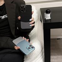 Étui de luxe pour téléphone portable avec objectif métallique pour iPhone 17 16E 15 14 13 Pro Max, coque de téléphone mate à épissure pour iPhone 16 15