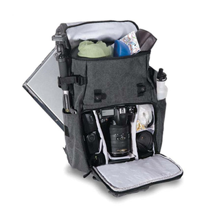 Sac à dos multifonctionnel pour appareil photo numérique imperméable, même style, support pour trépied, sac à bandoulière en polyester, sac pour ordinateur portable - Product Image 2