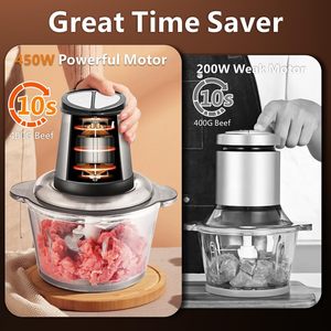 Fabriqué en Chine, meilleur hachoir à viande électrique miniature en acier inoxydable pas cher, 2l 3l, pour la cuisine, usage domestique - Product Image 4