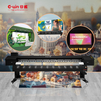 Precio de Fábrica GWIN GW3200 Impresora de Inyección de Tinta Eco-Solvente Automática Comercial con Cabezales de Impresión Dobles I3200 XP600 para Materiales Flexibles, 1 Año de Garantía