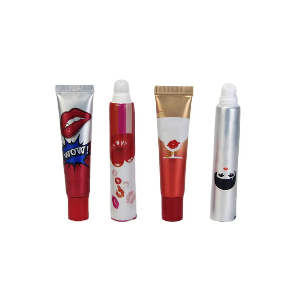 Luxo Skincare Embalagem 5g 10ml 15ml Cute Lip Gloss Plastic Squeeze Tubes para Cosméticos Vazios Elegantes com Logotipo Personalizado