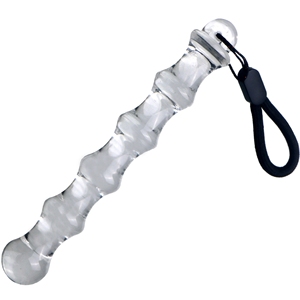 <span class=keywords><strong>2</strong></span> tailles de godes en verre cristal transparent perles anales Plug G-spot Stimulation Masturbation féminine Jouets sexuels pour adultes pour femmes hommes lesbiennes - Product Image 6