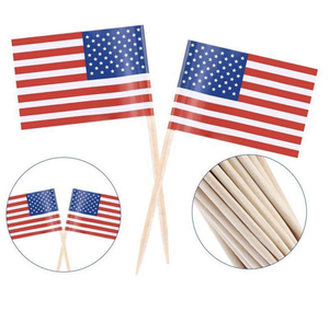 Ярлыки для украшения бара от производителя, палочки, зубочистки, сэндвичи, деревянные флаги для гамбургеров - Product Image 2