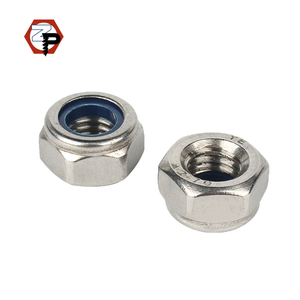 Harga grosir A2-70 baja tahan karat ISO7040 Din985 SS304 316 M5 M6 M8 M12 M16 mur kunci nilon Hex - Product Image 6