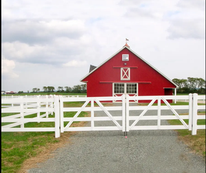 Personalizado 4 Rail Australia Flexível Vinil Horse Ranch Farm Race Corral Saltando PVC Tough Belt Cerca Painéis com Portão - Product Image 4